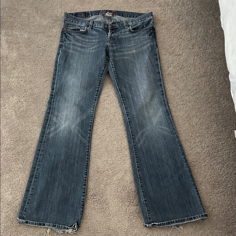 Lucky Brand Dark Blue Wide Leg Jeans